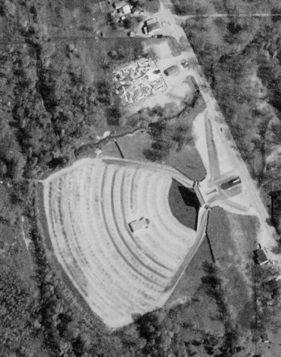Lakeshore Drive-In Theatre - 1961 Aerial With Putt Putt Next Door (newer photo)